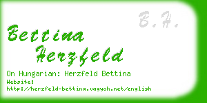 bettina herzfeld business card